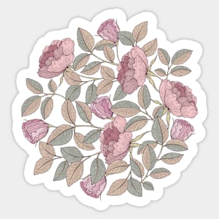 Autumn Rose Sticker